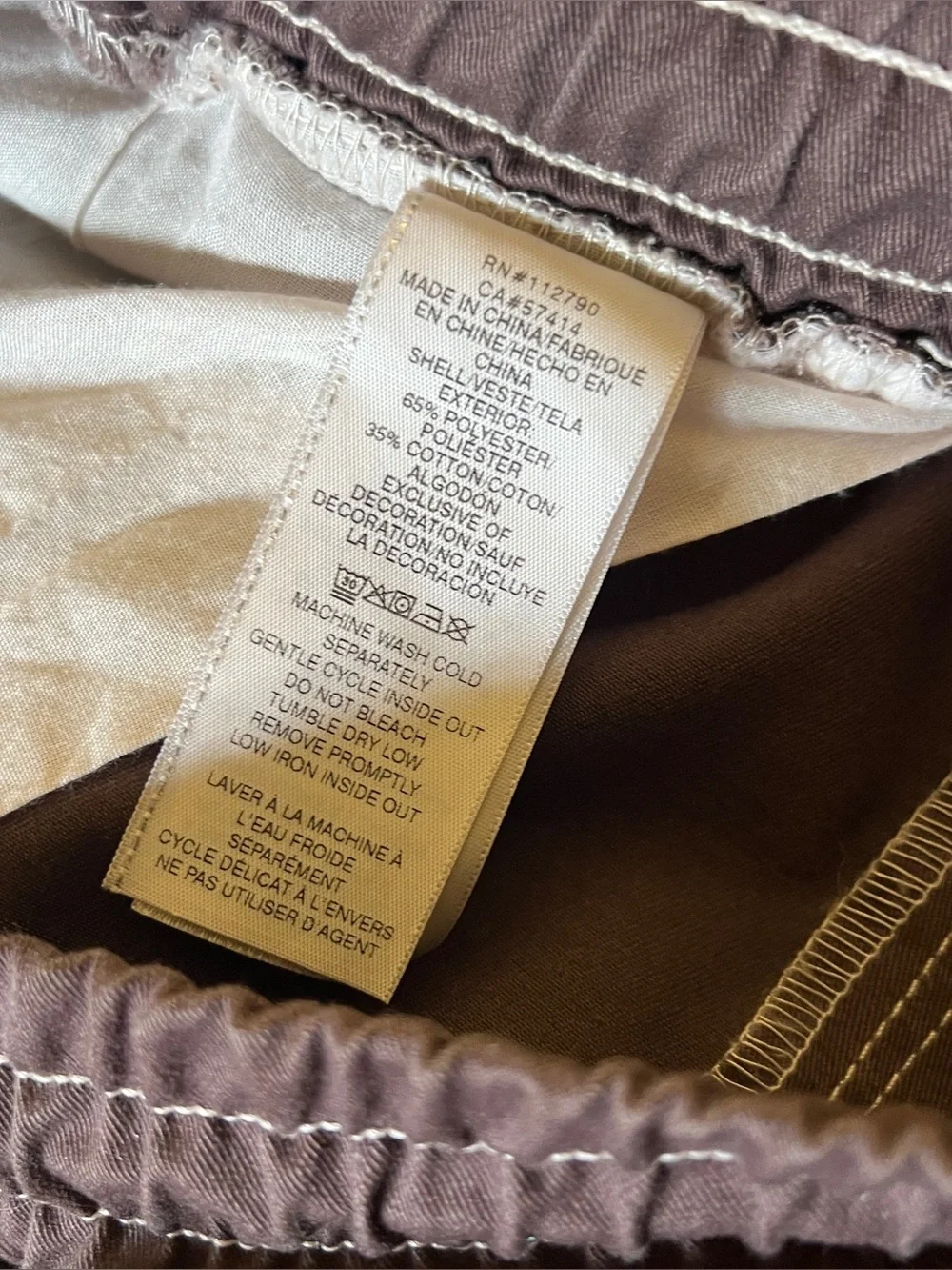True Religion Vinny Ultra Baggy Carpenter Pants Brown Drawstring Men’s Size 34